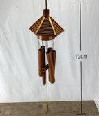 Bamboo Wind Chimes Pendant Balcony Outdoor Yard Garden Home Handmade Craft Wind Chimes With Rotating Hook Outdoor Decor Wind Chimes for Garden Patio Yard Home Antique Tubes Bell Handmade Wind Chime Wall Hanging Crafts Gift - Che Cose Belle