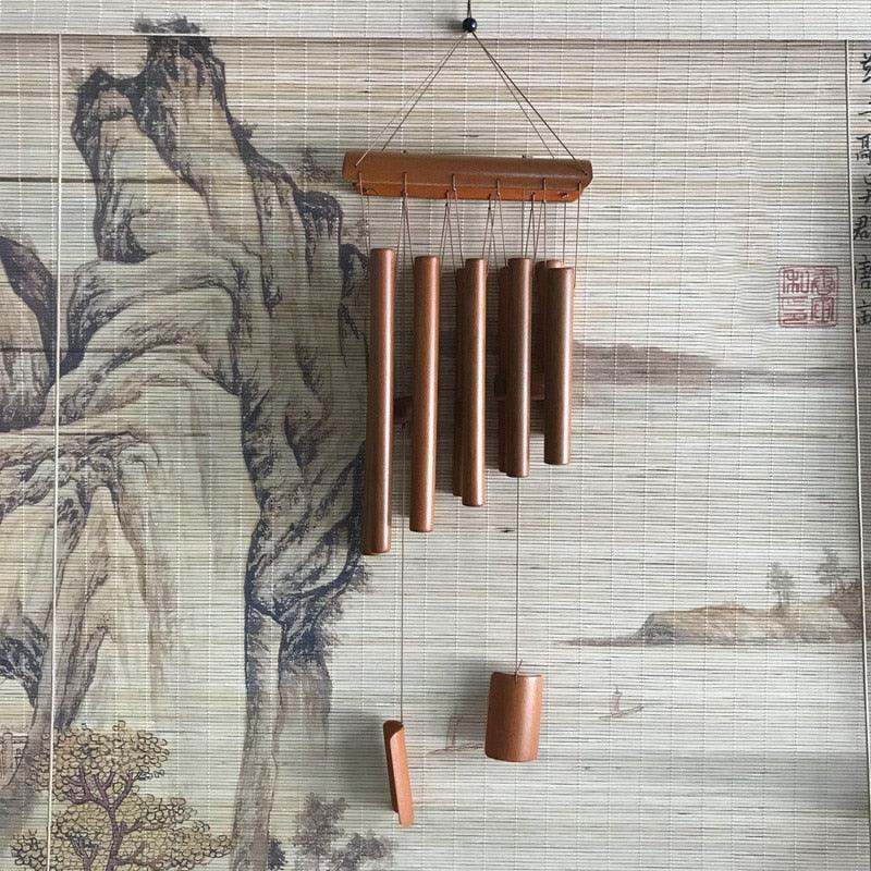 Bamboo Wind Chimes Pendant Balcony Outdoor Yard Garden Home Handmade Craft Wind Chimes With Rotating Hook Outdoor Decor Wind Chimes for Garden Patio Yard Home Antique Tubes Bell Handmade Wind Chime Wall Hanging Crafts Gift - Che Cose Belle