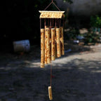 Bamboo Wind Chimes Pendant Balcony Outdoor Yard Garden Home Handmade Craft Wind Chimes With Rotating Hook Outdoor Decor Wind Chimes for Garden Patio Yard Home Antique Tubes Bell Handmade Wind Chime Wall Hanging Crafts Gift - Che Cose Belle