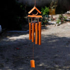 Bamboo Wind Chimes Pendant Balcony Outdoor Yard Garden Home Handmade Craft Wind Chimes With Rotating Hook Outdoor Decor Wind Chimes for Garden Patio Yard Home Antique Tubes Bell Handmade Wind Chime Wall Hanging Crafts Gift