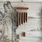 Bamboo Wind Chimes Pendant Balcony Outdoor Yard Garden Home Handmade Craft Wind Chimes With Rotating Hook Outdoor Decor Wind Chimes for Garden Patio Yard Home Antique Tubes Bell Handmade Wind Chime Wall Hanging Crafts Gift