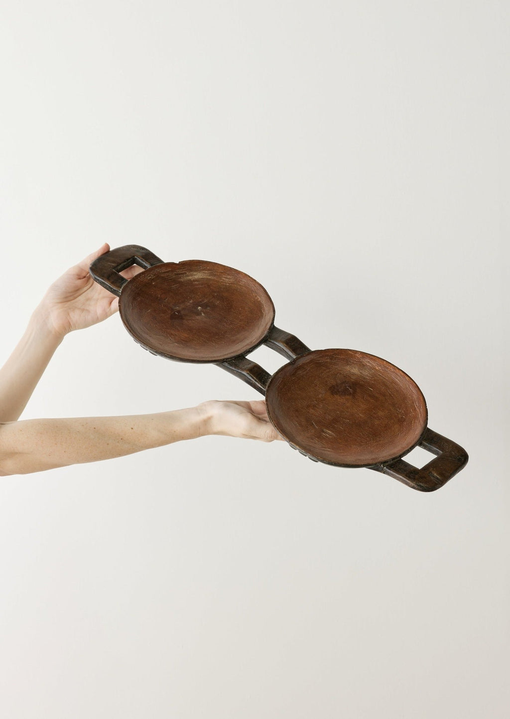 Bamenda Duo Circular Wooden Serving Tray - Che Cose Belle
