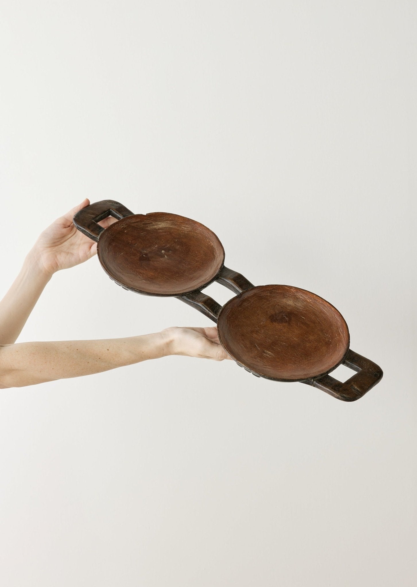 Bamenda Duo Circular Wooden Serving Tray - Che Cose Belle