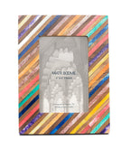 Banka Mundi 4x6 Multicolor Picture Frame - Bone, Wood Handmade - Che Cose Belle