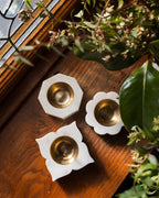 Banswara Marble Candleholder Trio - Che Cose Belle
