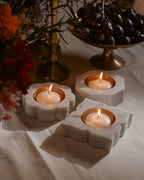 Banswara Marble Candleholder Trio - Che Cose Belle