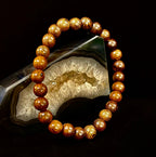 Barely There Wooden Bead Bracelet – Ultra-Lightweight Earth Style for Men (Large Wrists) - Che Cose Belle