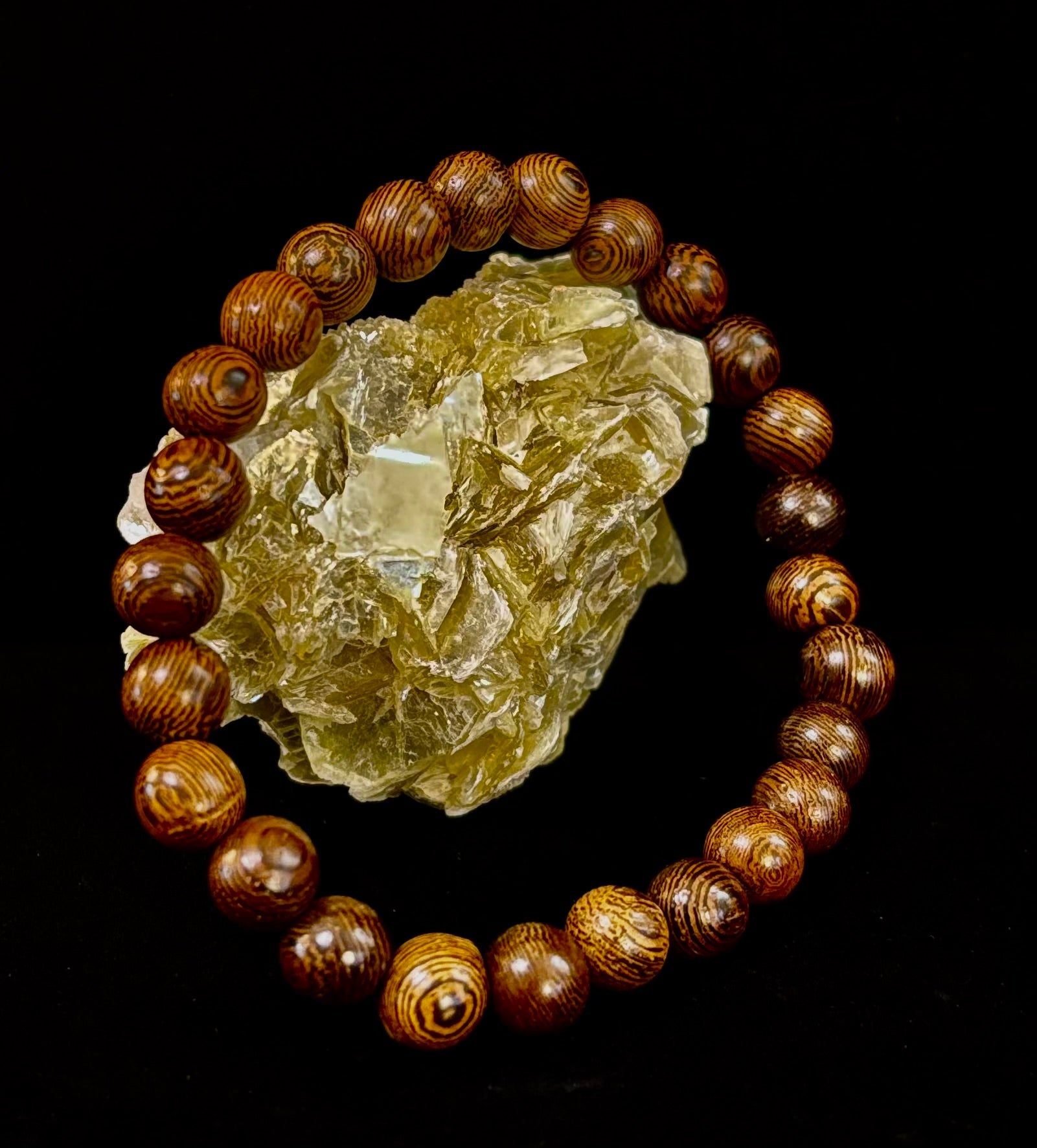 Barely There Wooden Bead Bracelet – Ultra-Lightweight Earth Style for Men (Large Wrists) - Che Cose Belle