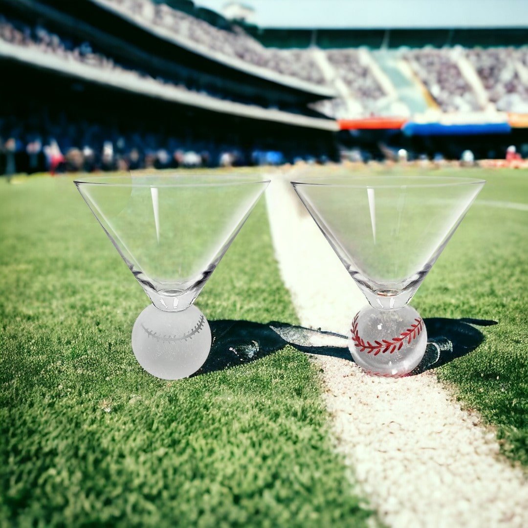 Baseball Martini Glasses - Che Cose Belle