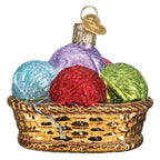 Basket Of Yarn Ornament - Che Cose Belle