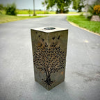 Basswood Tree Steel Luminary Pillar - Che Cose Belle