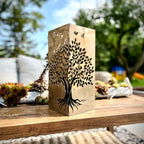 Basswood Tree Steel Luminary Pillar - Che Cose Belle