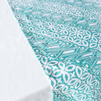 Batik Table Runner Green Royalty, Hand Dyed, 100% Cotton - Che Cose Belle