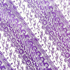 Batik Table Runner, Purple Blade, Hand Dyed, 100% Cotton - Che Cose Belle