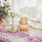 Batik Table Runner, Purple Blade, Hand Dyed, 100% Cotton - Che Cose Belle