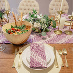 Batik Table Runner, Purple Blade, Hand Dyed, 100% Cotton - Che Cose Belle
