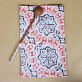 Batik Tea Towel Hand Dyed, Autumn Coral, Hand Dyed, 100% Cotton - Che Cose Belle