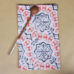Batik Tea Towel Hand Dyed, Autumn Coral, Hand Dyed, 100% Cotton - Che Cose Belle