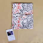 Batik Tea Towel Hand Dyed, Autumn Coral, Hand Dyed, 100% Cotton - Che Cose Belle