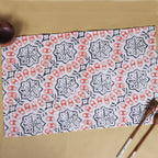 Batik Tea Towel Hand Dyed, Autumn Coral, Hand Dyed, 100% Cotton - Che Cose Belle