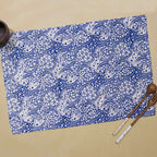 Batik Tea Towel Hand Dyed, Blue Stone, Hand Dyed, 100% Cotton - Che Cose Belle