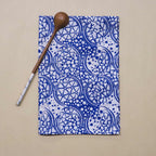 Batik Tea Towel Hand Dyed, Blue Stone, Hand Dyed, 100% Cotton - Che Cose Belle