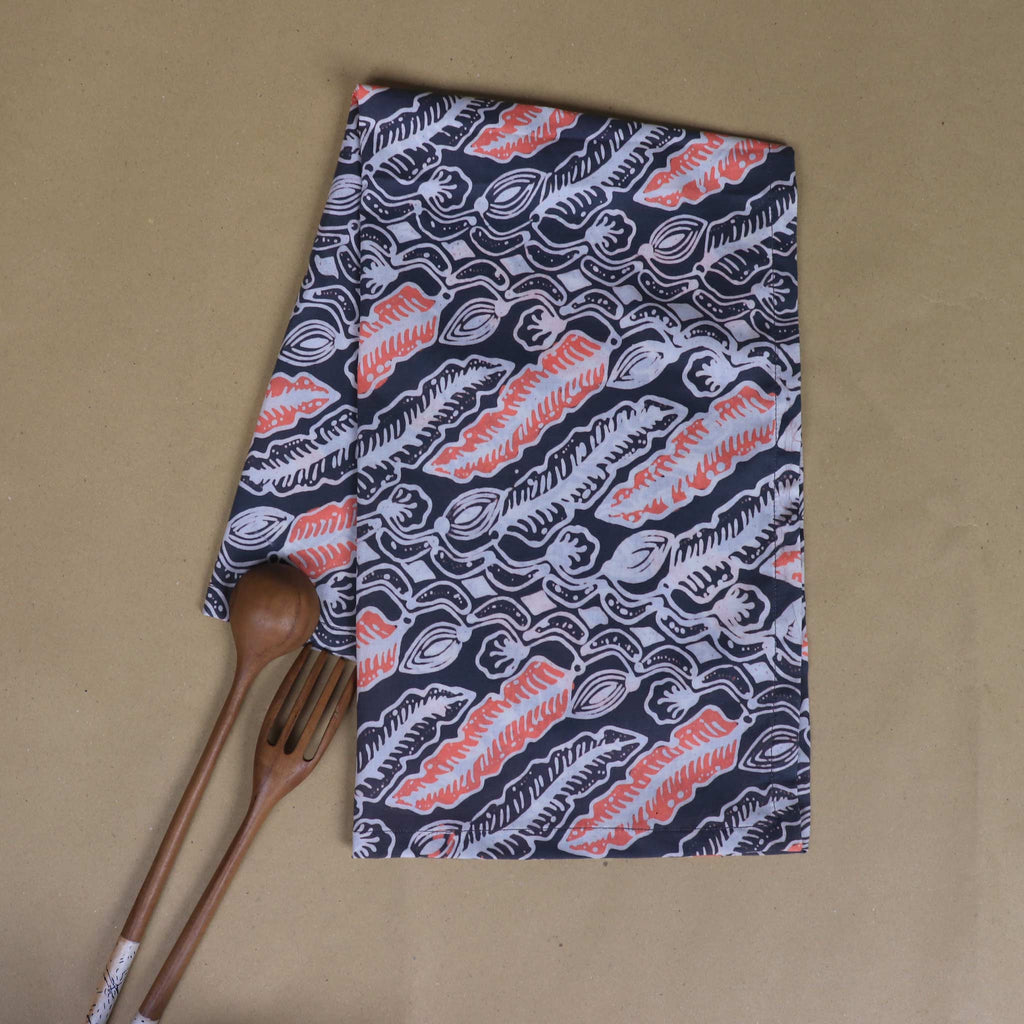 Batik Tea Towel Hand Dyed, Summer Night, Hand Dyed, 100% Cotton - Che Cose Belle