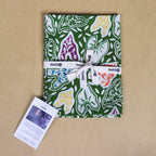 Batik Tea Towel Hand Dyed, Taro Leaf, Hand Dyed, 100% Cotton - Che Cose Belle