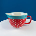 Batter Bowl Mixing Bowl - Red White Blue Dotted Overside Cup - Che Cose Belle