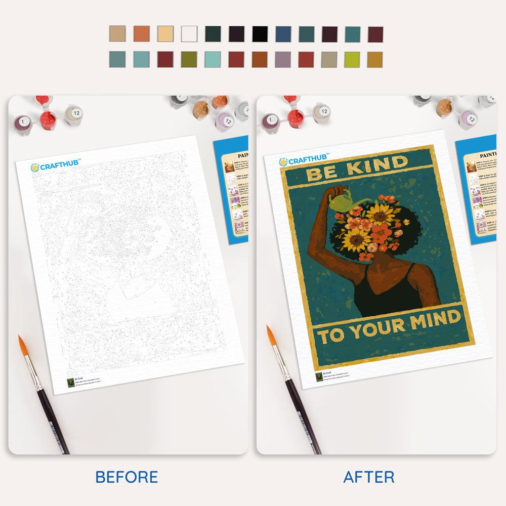 Be Kind To Your Mind - Paint By Numbers Kit - Che Cose Belle