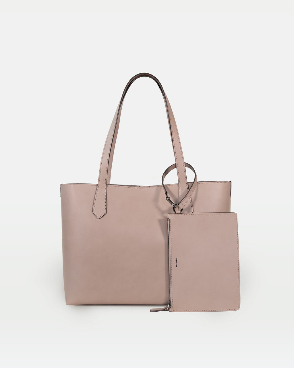 Elba medium size structured tote in vegetable-tanned leather
