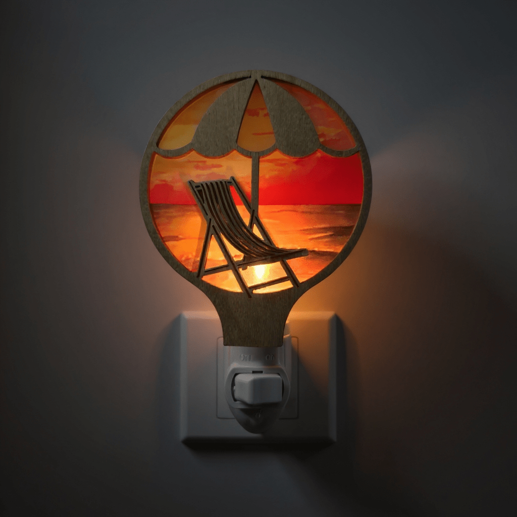 Beach Chair Design LED Tropical Nightlight - Che Cose Belle