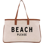Beach Please Tote Bag - Large Chic Tote Bag - Gift for Her - Girls Weekend Tote - Weekender Bag - Weekend Tote - Beach Tote Bag - Che Cose Belle