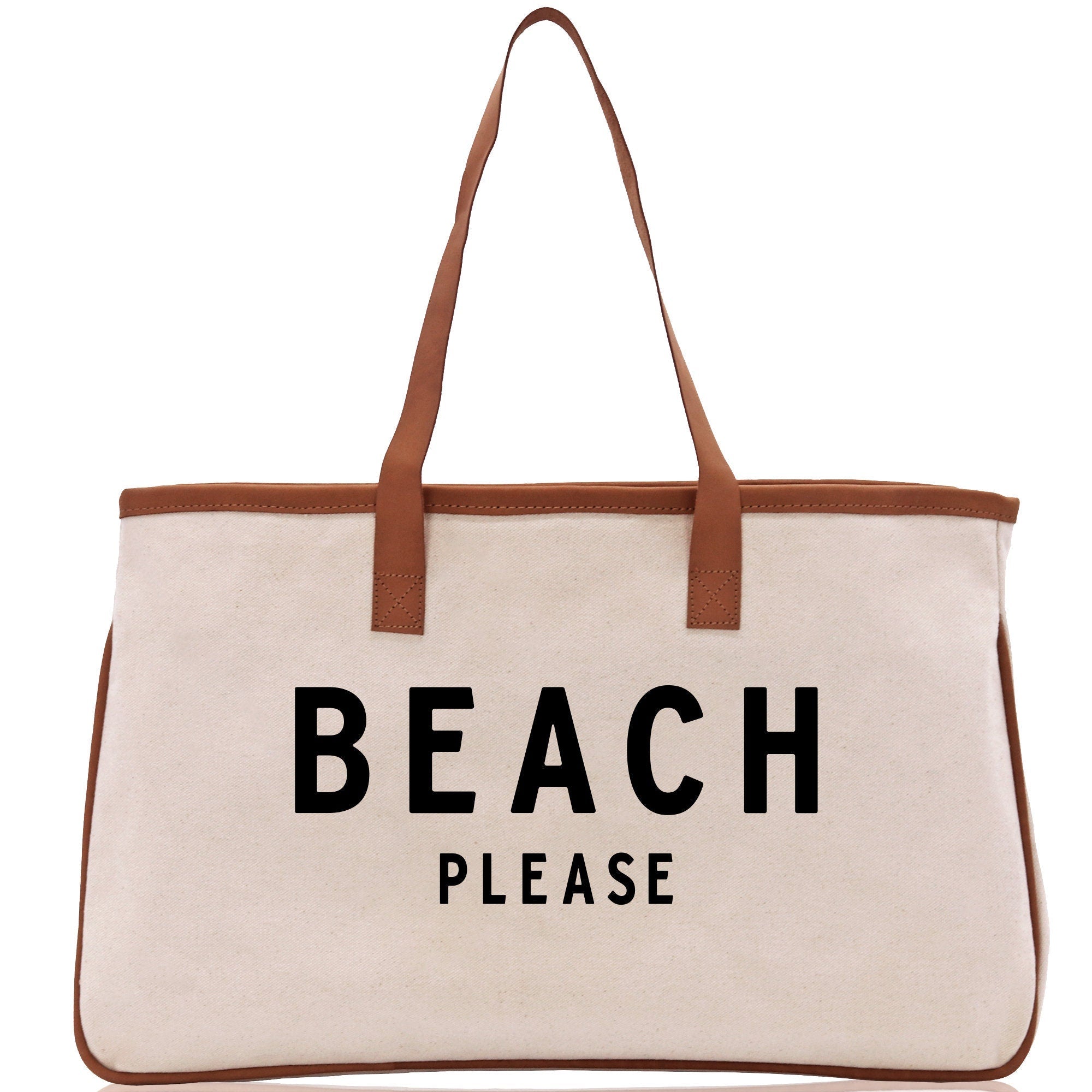 Beach Please Tote Bag - Large Chic Tote Bag - Gift for Her - Girls Weekend Tote - Weekender Bag - Weekend Tote - Beach Tote Bag - Che Cose Belle