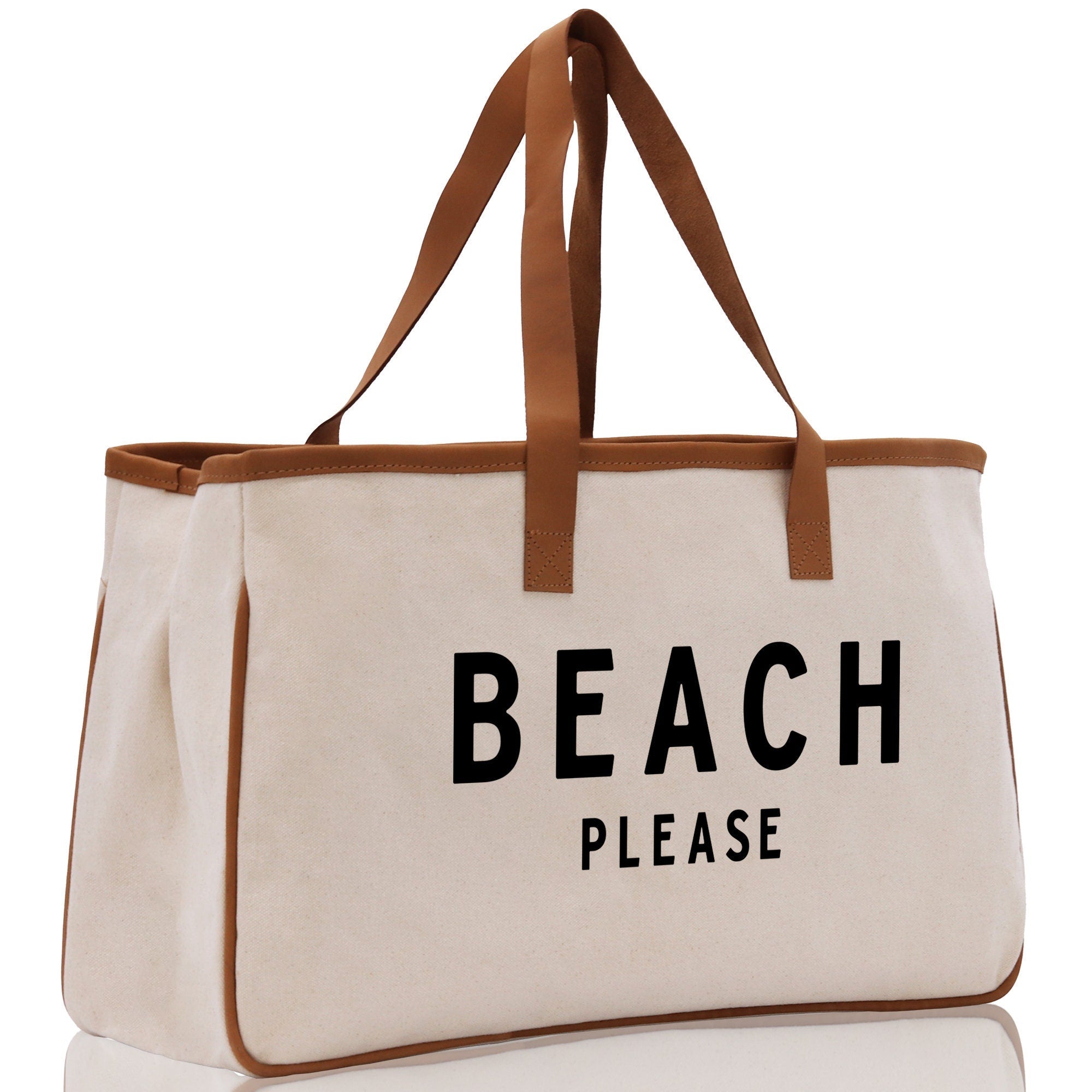 Beach Please Tote Bag - Large Chic Tote Bag - Gift for Her - Girls Weekend Tote - Weekender Bag - Weekend Tote - Beach Tote Bag - Che Cose Belle