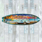 Beach Surf Van Surfboard Coastal Wooden Wall Art by G. DeBrekht - Handcrafted Coastal Holiday Decor Made in the USA - 8490120-3HS - Che Cose Belle