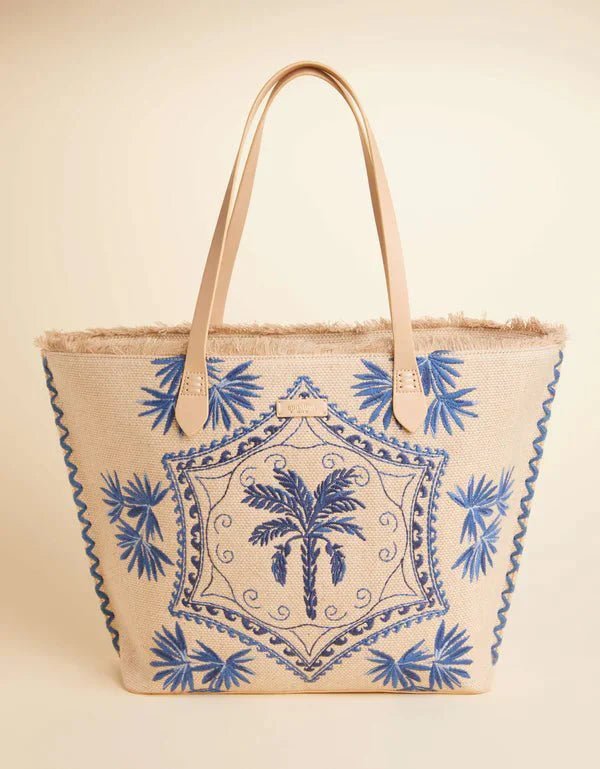 Beach Tote Ogeechee Palm Medallion - Che Cose Belle