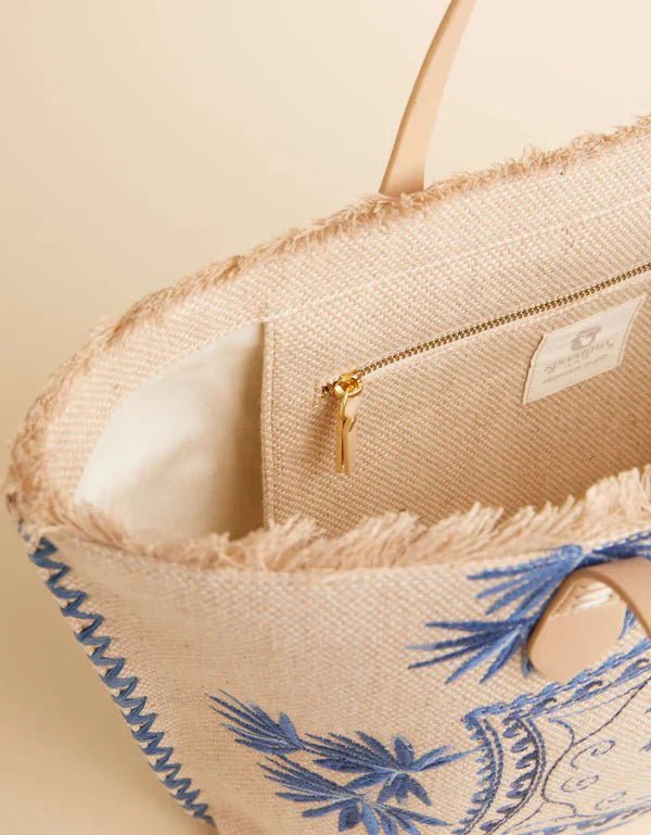 Beach Tote Ogeechee Palm Medallion - Che Cose Belle