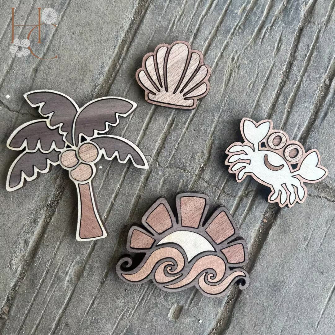 Beach Wood Magnet Set - Che Cose Belle