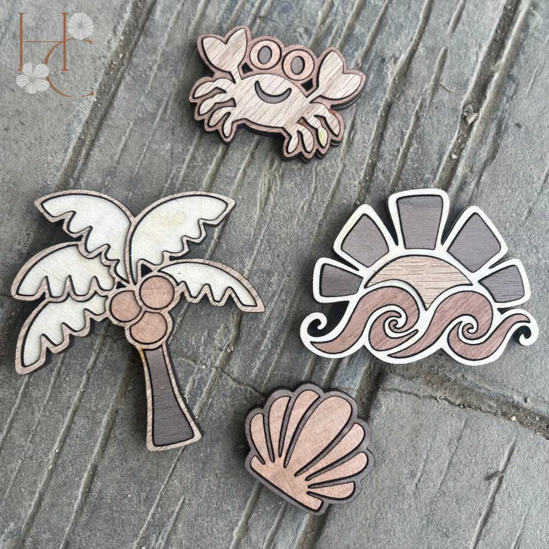 Beach Wood Magnet Set - Che Cose Belle