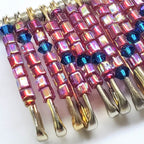 Beaded Swarovski Crystal Zig Zag Bib Choker Necklace - Che Cose Belle