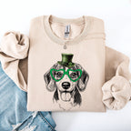 Beagle, Adorable Dog, St Patrick's Day, Lucky, Irish Sweatshirt - Che Cose Belle