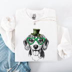Beagle, Adorable Dog, St Patrick's Day, Lucky, Irish Sweatshirt - Che Cose Belle