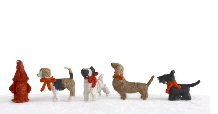 Beagle Hand Knit Christmas Ornament Arcadia Home - Che Cose Belle