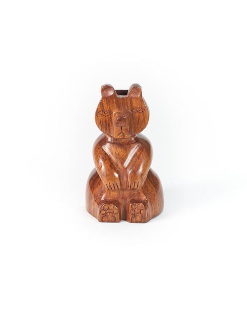 Bear Eyeglasses Holder Stand - Handcrafted Sheesham Wood - Che Cose Belle