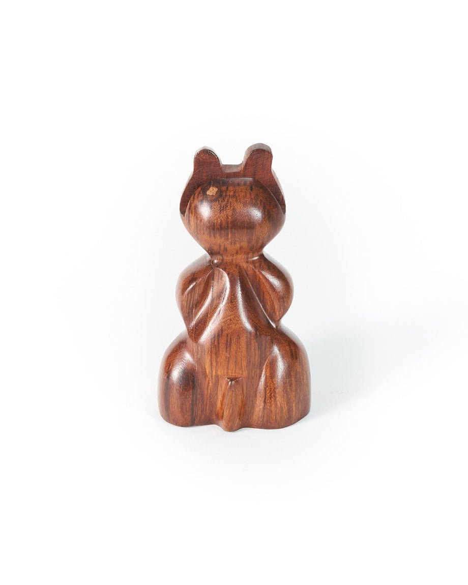 Bear Eyeglasses Holder Stand - Handcrafted Sheesham Wood - Che Cose Belle