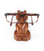 Bear Eyeglasses Holder Stand - Handcrafted Sheesham Wood - Che Cose Belle