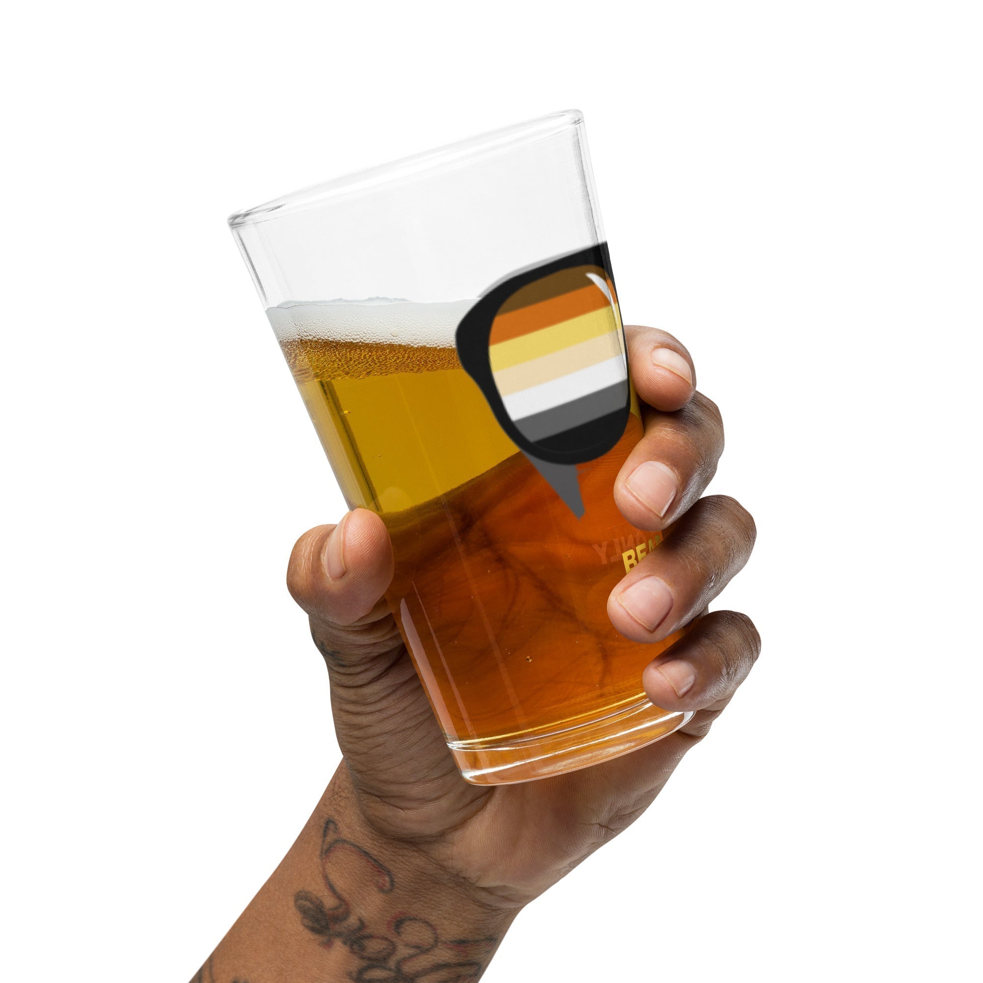 Bear Stunnas "Bear Paws Only" Shaker pint glass - Che Cose Belle