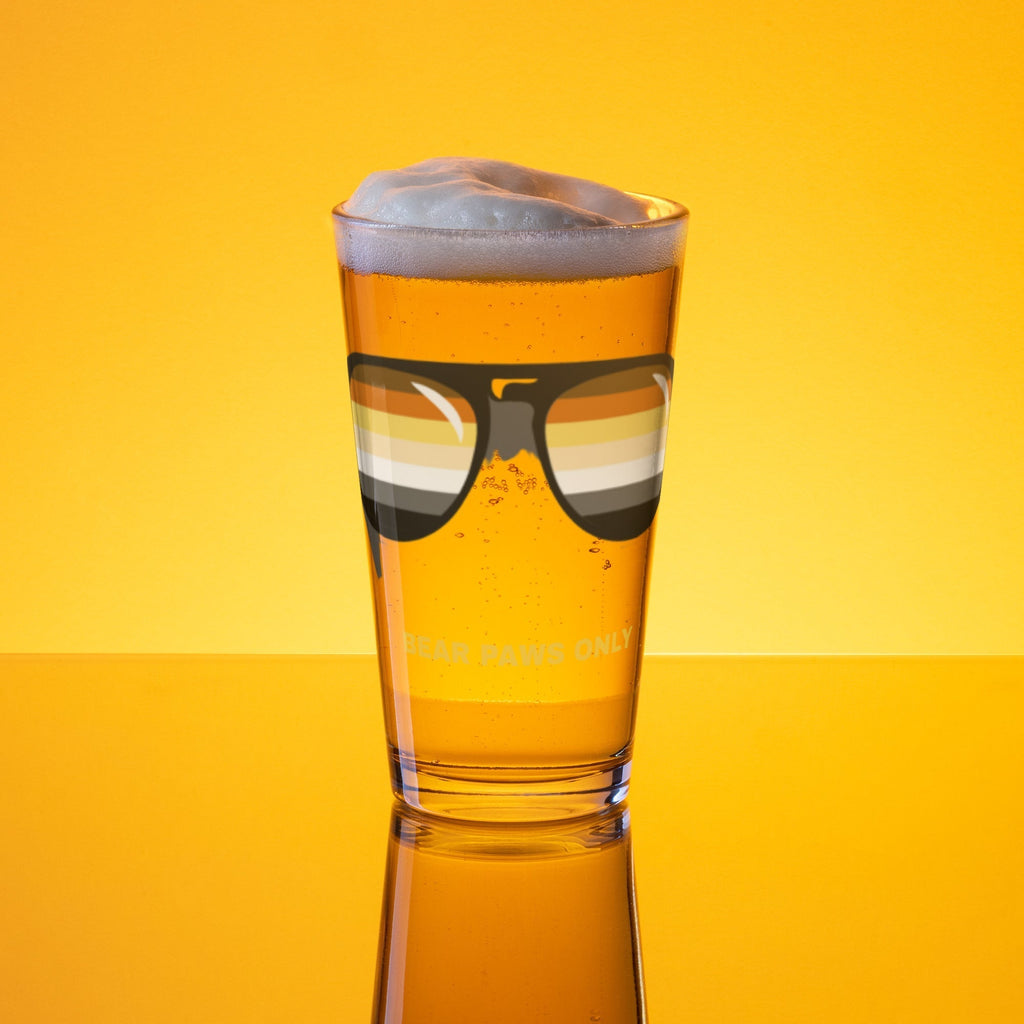 Bear Stunnas "Bear Paws Only" Shaker pint glass - Che Cose Belle