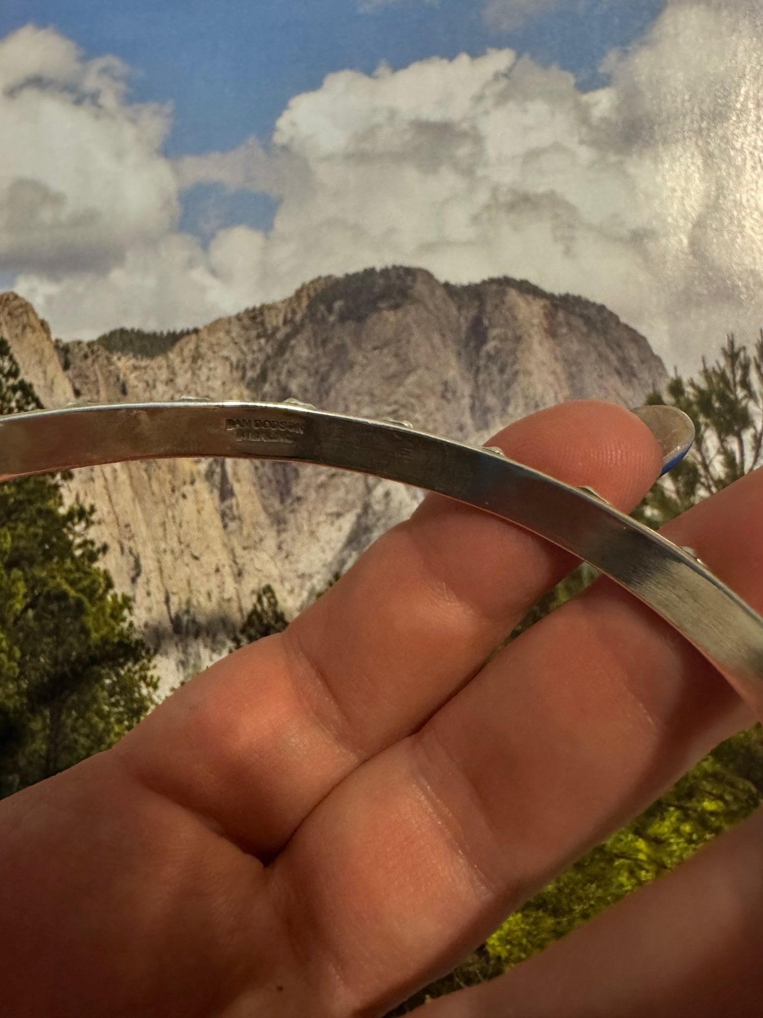 Beautiful Handmade Sterling Silver Bangle By Dan Dodson - Che Cose Belle